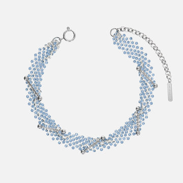 Justine Clenquet Blue Choker - Denim Blue
