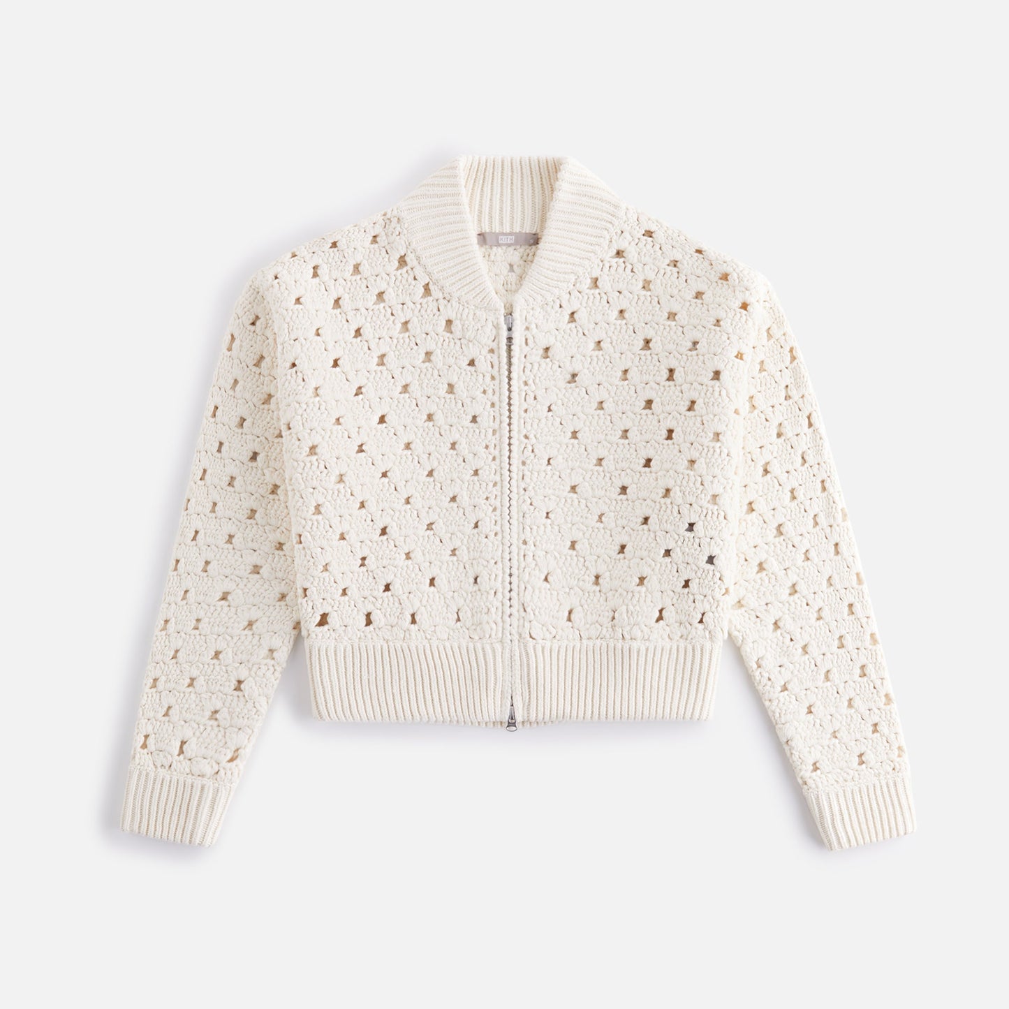 Kith Women Merritt Crochet Knit Bomber - Whisper