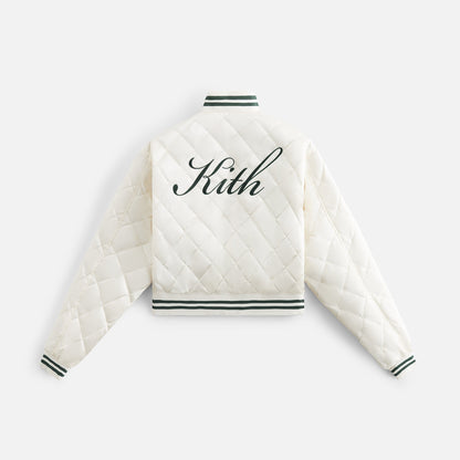 Kith Women Landry II Cropped Satin Bomber - Stadium