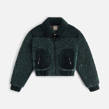 Kith Women Lennox Panelled Shearling Bomber - Machine