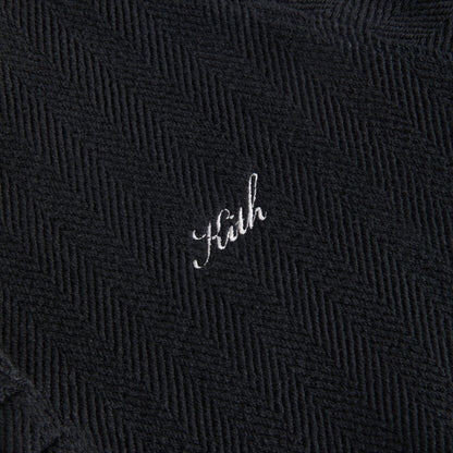 Kith Women Hillside Henley Hoodie - Black