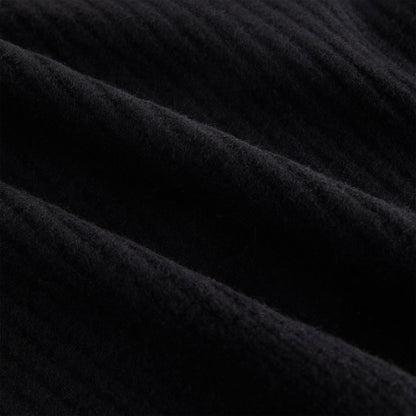 Kith Women Sydney Cropped Plush Rib Cardigan - Black