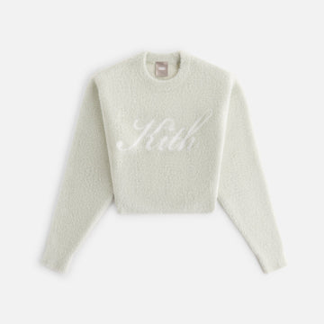 Kith Women Mica Mohair Logo Sweater - Pebble