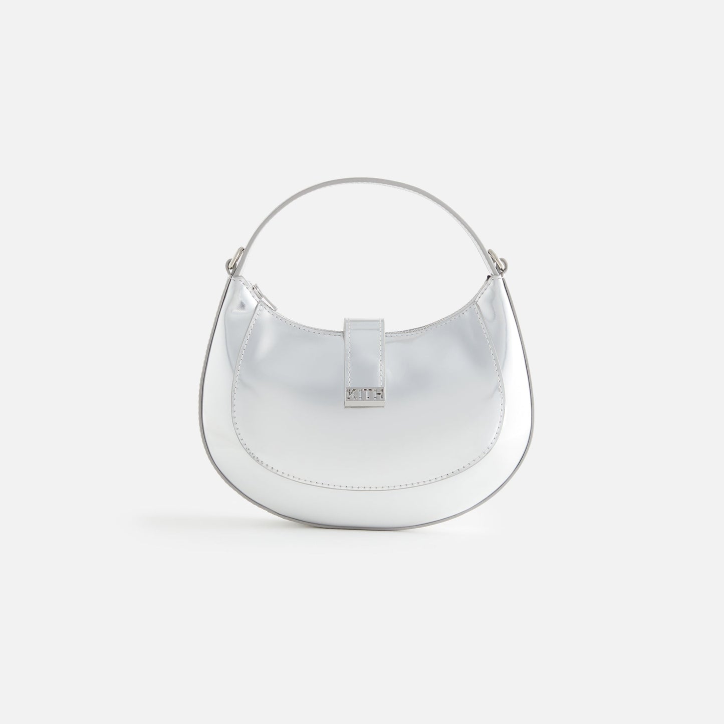 Kith Women Specchio Mini Crossbody Saddle Bag - Silver