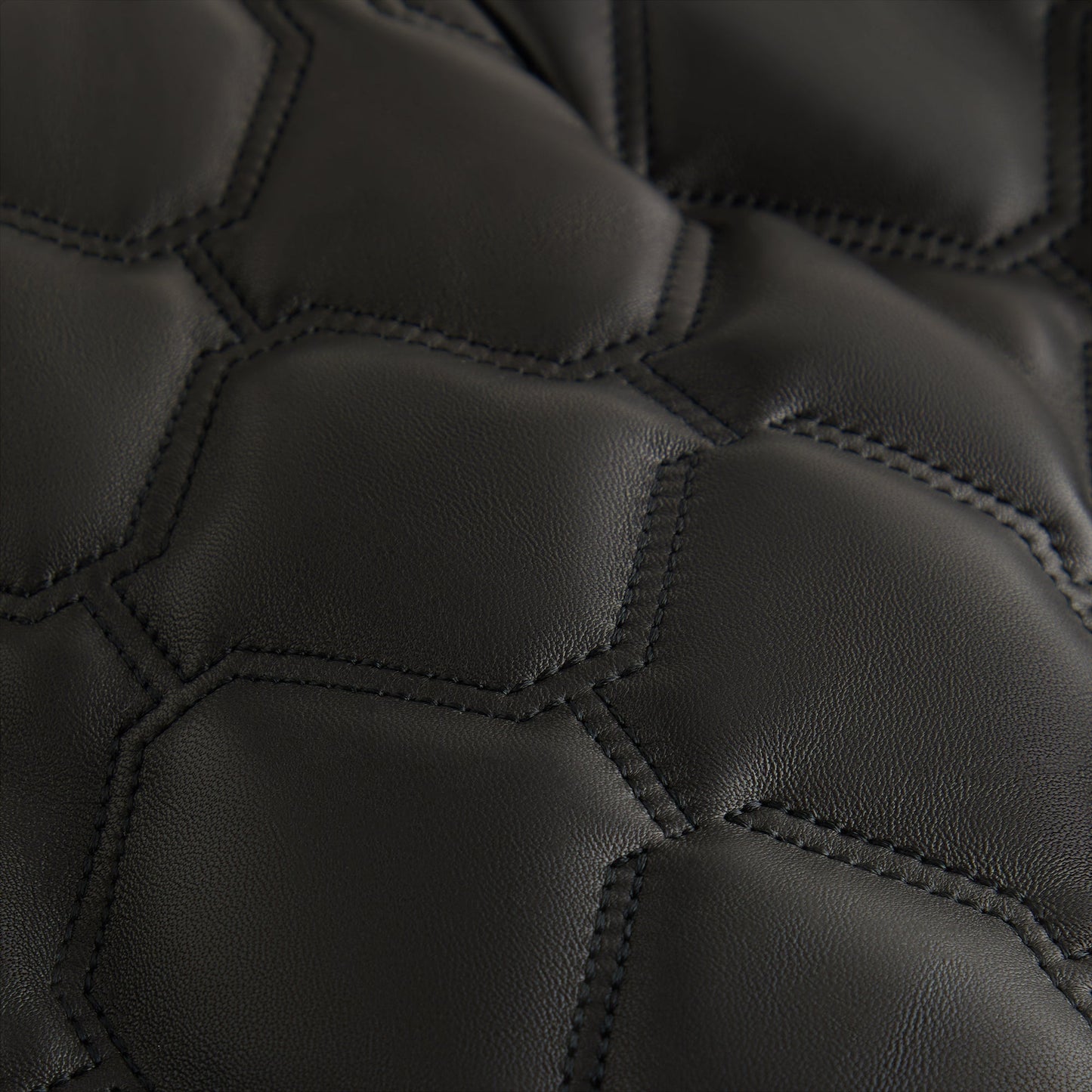 Kith Women Ashtyn Quilted Logo Leather Skirt - Black