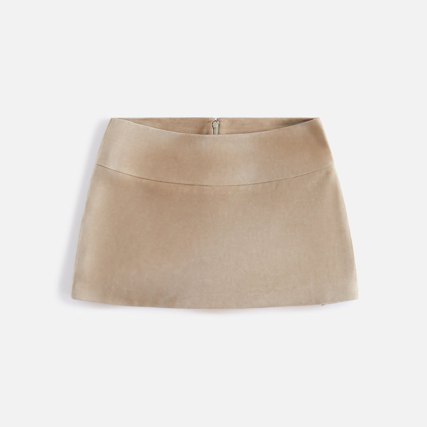 Kith Women Alba Suede Box Pleat Mini Skirt - Arch