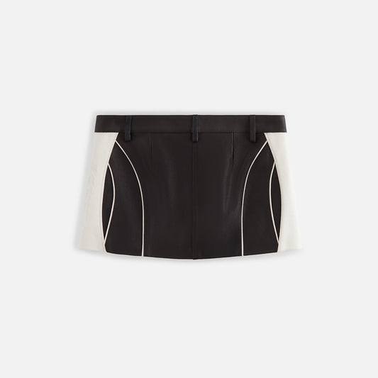 Kith Women Ren Leather Mini Skirt - Black