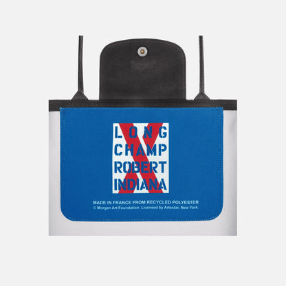 Longchamp x Robert Indiana Tote Bag - White