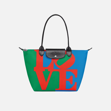 Longchamp x Robert Indiana Tote Bag - Red