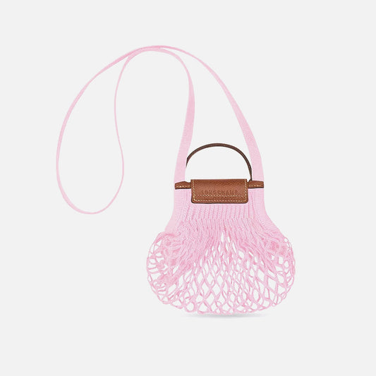 Longchamp Le Pliage Filet Knit XS Crossbody Bag - Pink