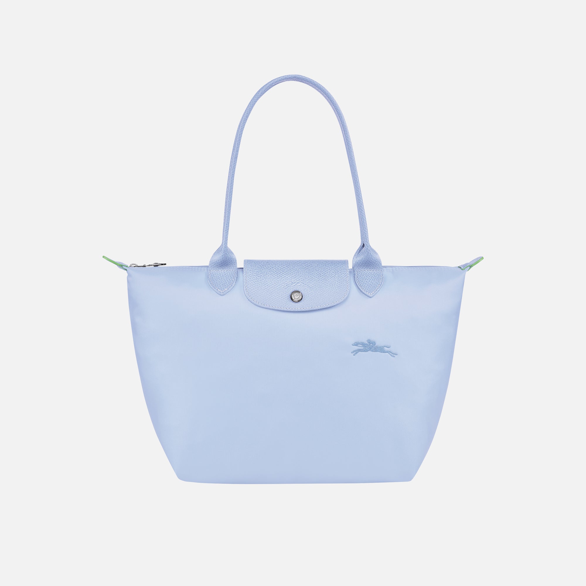 Longchamp Le Pliage Green Small Shoulder Tote - Sky Blue