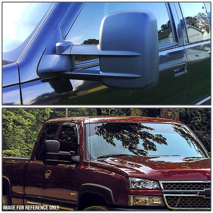 Chrome Powered Heated Towing Mirrors (Pair)<br>99-02 Chevy Silverado 1500-3500, GMC Sierra 1500