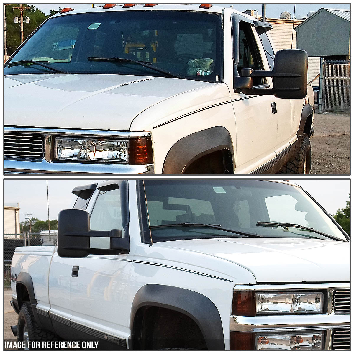 Chrome Powered Towing Mirrors (Pair)<br>88-00 Chevy GMC C/K 1500 2500 3500