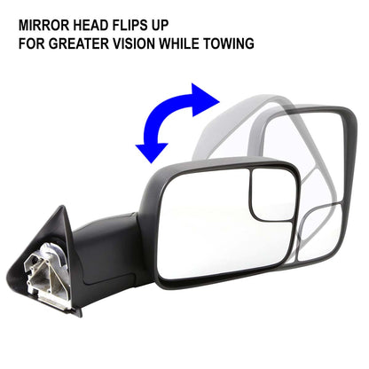 Manual Towing Mirrors (Pair)<br>94-02 Dodge Ram 1500 2500 3500