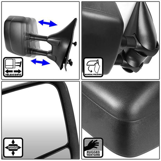 Manual Towing Mirror (Right)<br>04-14 Nissan Titan, Armada