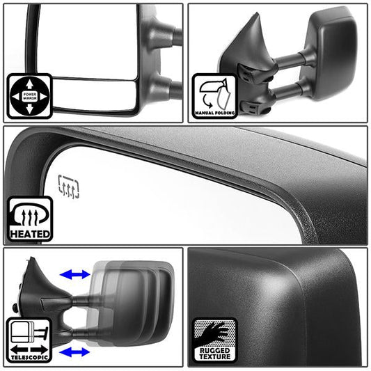 Manual Heated Towing Mirror (Left)<br>05-15 Nissan Frontier