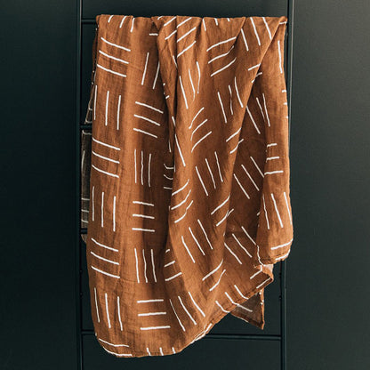 Mustard Muslin Swaddle Blanket
