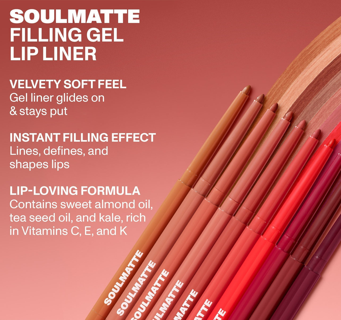 Soulmatte Filling Gel Lip Liner - Honey