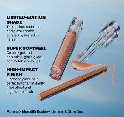 Morphe X Meredith Duxbury Lip Liner & Lip Glaze Duo - Groove