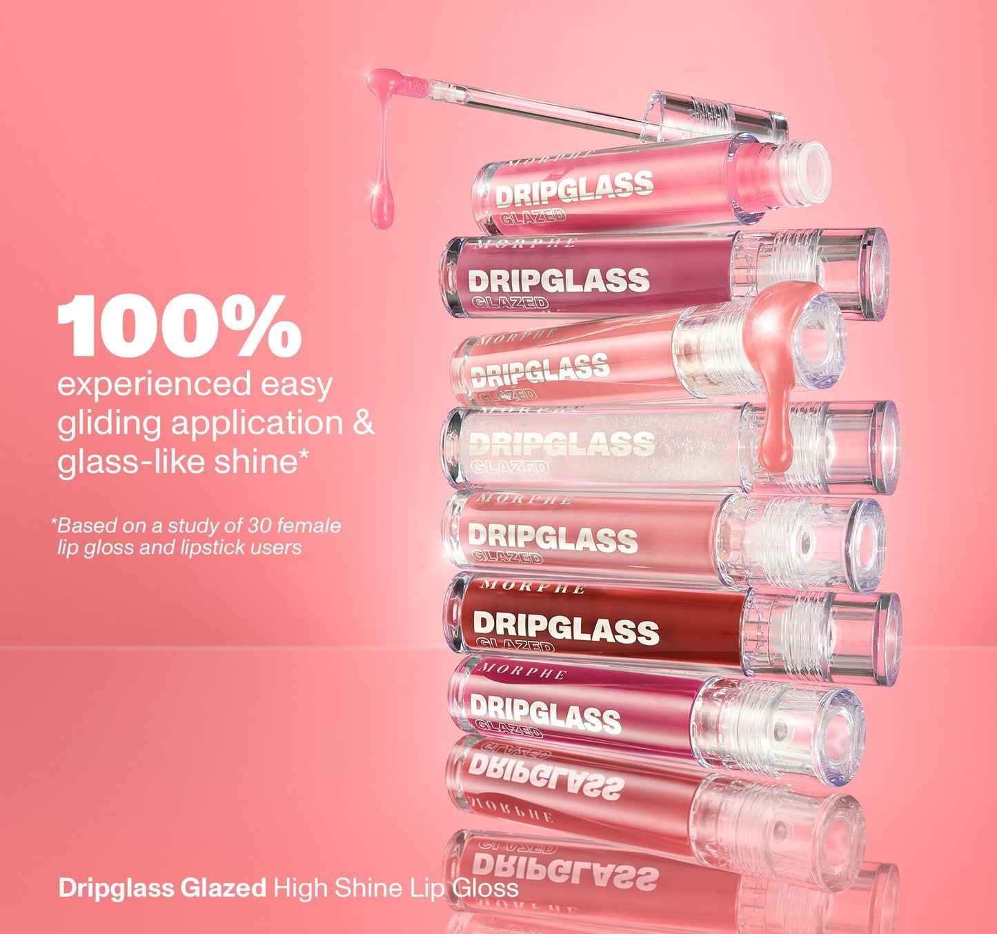 Dripglass Glazed High Shine Lip Gloss - Pink Mirror
