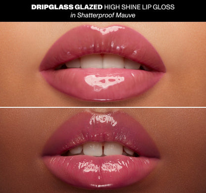 Dripglass Glazed High Shine Lip Gloss - Shatterproof Mauve