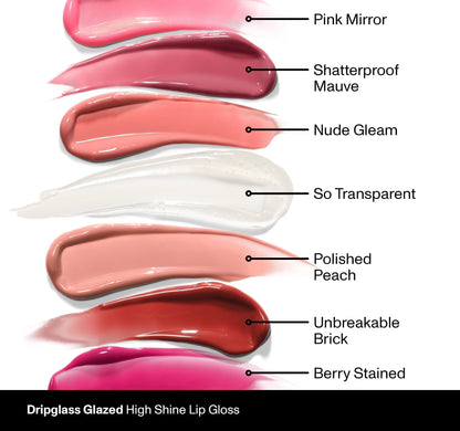 Dripglass Glazed High Shine Lip Gloss - Shatterproof Mauve