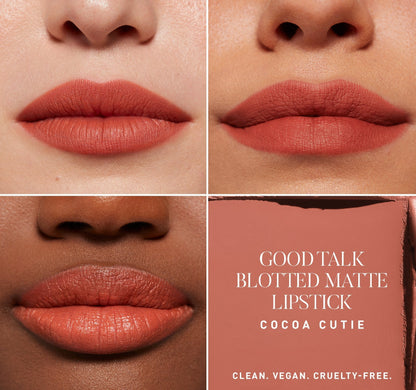 Good Talk Blotted Matte Lipstick- Cocoa Cutie