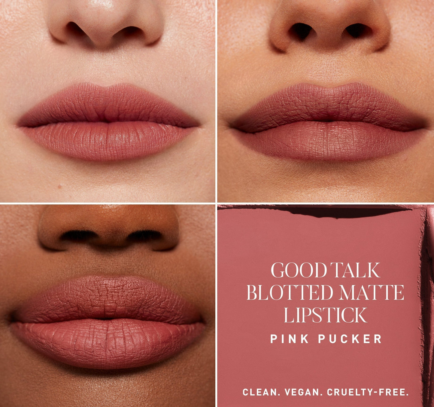 Good Talk Blotted Matte Lipstick- Pink Pucker