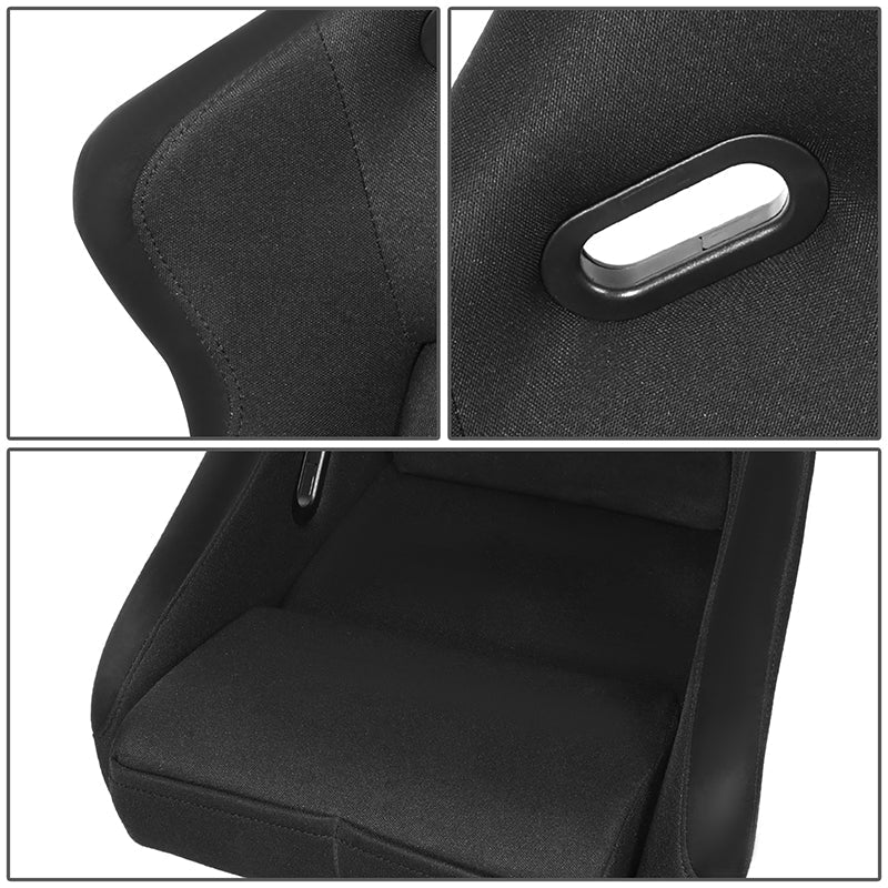 Fiber Glass Bucket Racing Seat 23 W x 18 D x 34 H in. - FRP-300BK