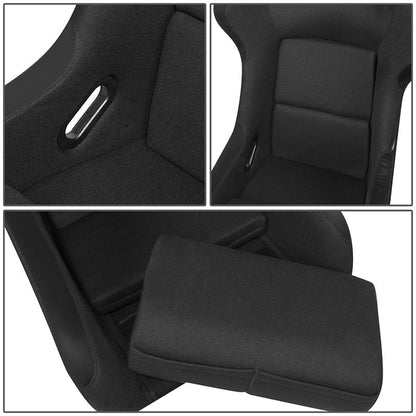 Fiber Glass Bucket Racing Seat 23 W x 18 D x 34 H in. - FRP-300BK