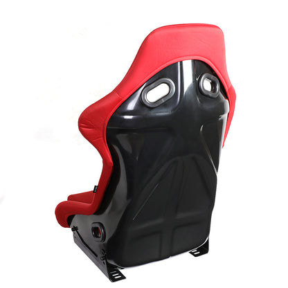 Red Fiberglass Fixed Back Bucket Racing Seat - FRP-300RD