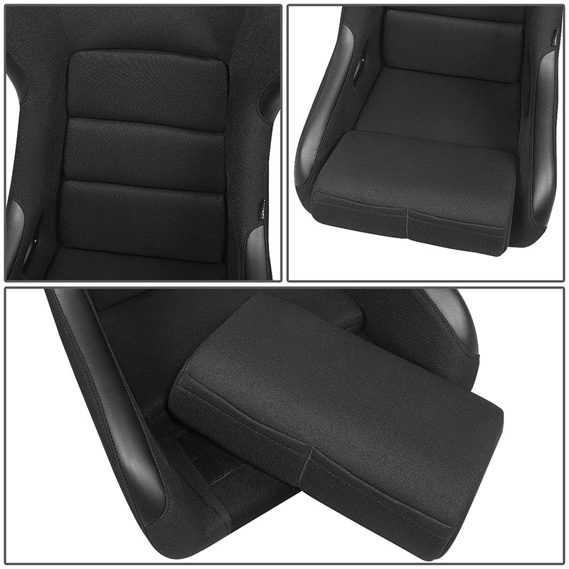 Large Size Fiberglass Fixed Back Bucket Racing Seat - FRP-301