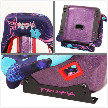 Vegan Satin Fixed Back Racing Bucket Seat - FRP-302-PINA