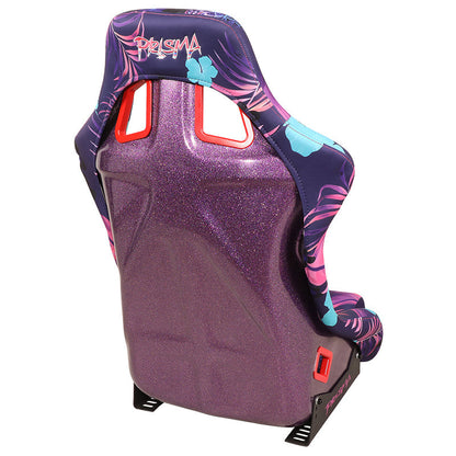 Vegan Satin Fixed Back Racing Bucket Seat - FRP-302-PINA