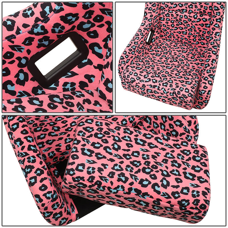 Vegan Micro Fiber Fixed Back Racing Bucket Seat - FRP-302-PK-SAVAGE