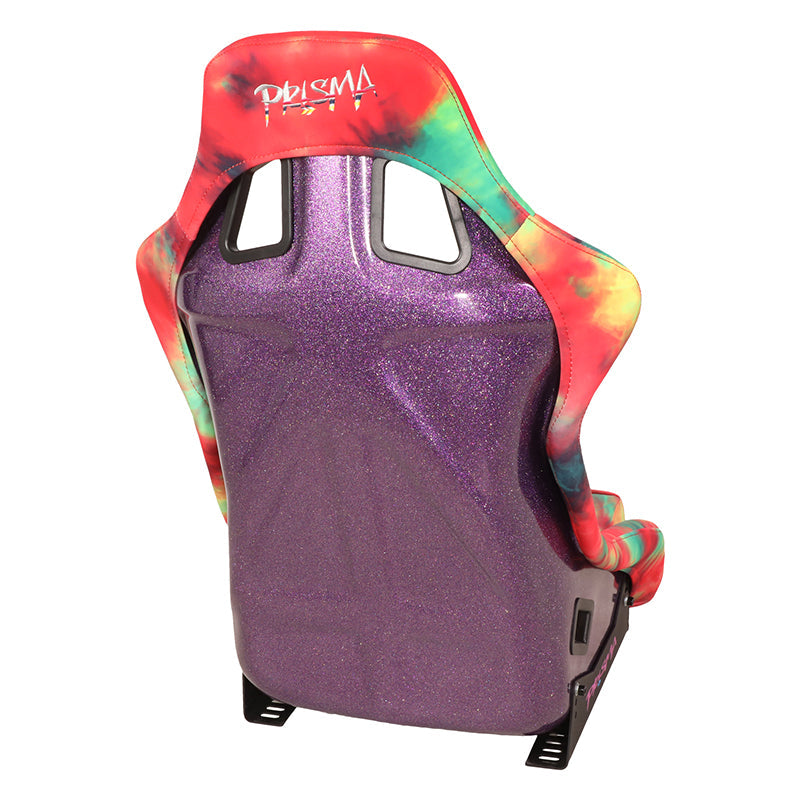 Tie Dye Fiberglass Vegan Satin Bucket Racing Seat - FRP-302-TIEDYE