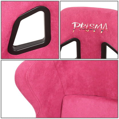 Vegan Micro Fiber Fixed Back Racing Bucket Seat - FRP-302FH-PRISMA