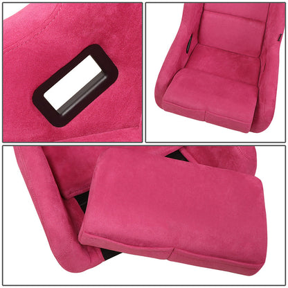 Vegan Micro Fiber Fixed Back Racing Bucket Seat - FRP-302FH-PRISMA