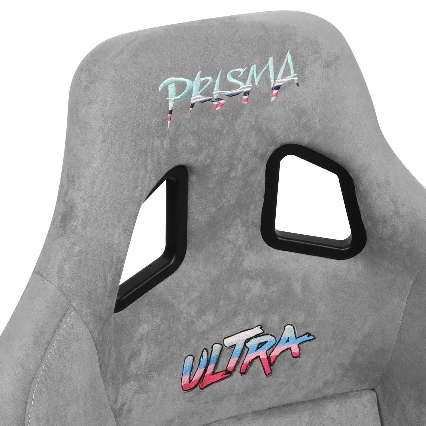 Large Size Grey Alcantara Bucket Racing Seats - FRP-302GY-ULTRA