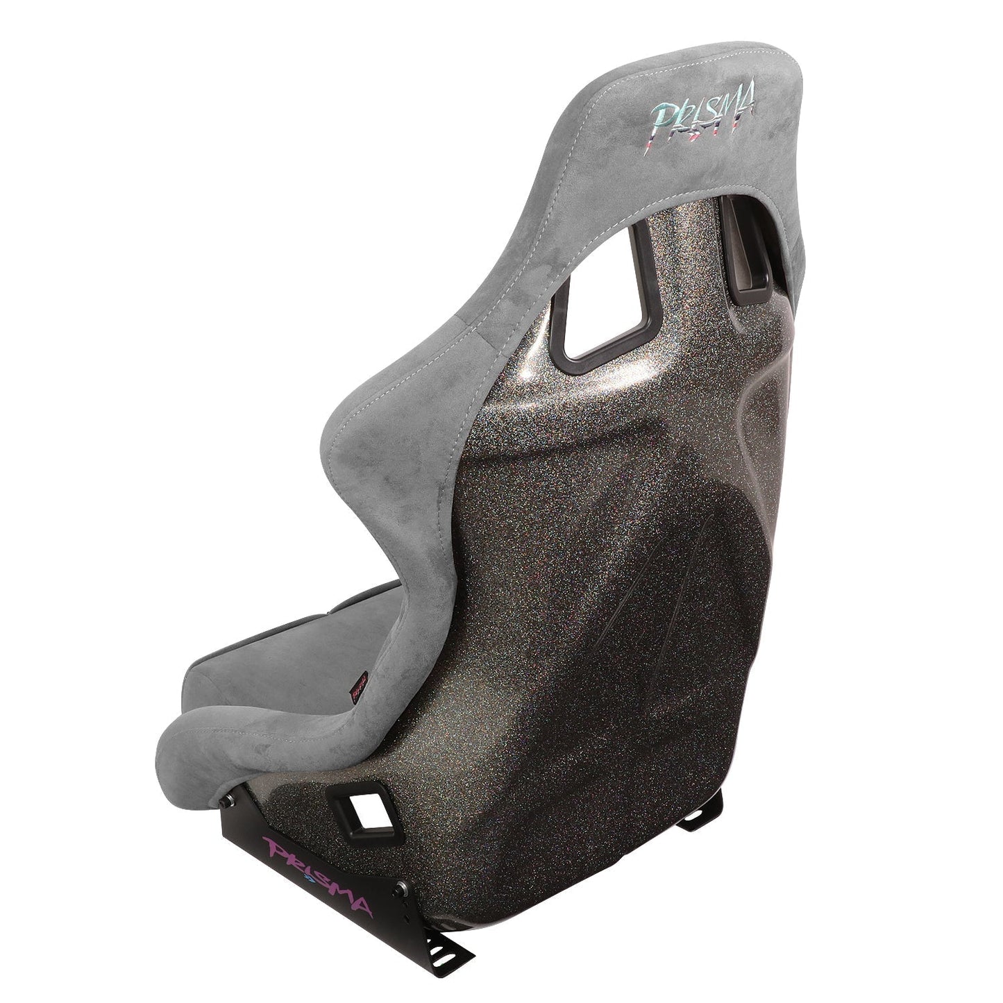 Large Size Grey Alcantara Bucket Racing Seats - FRP-302GY-ULTRA