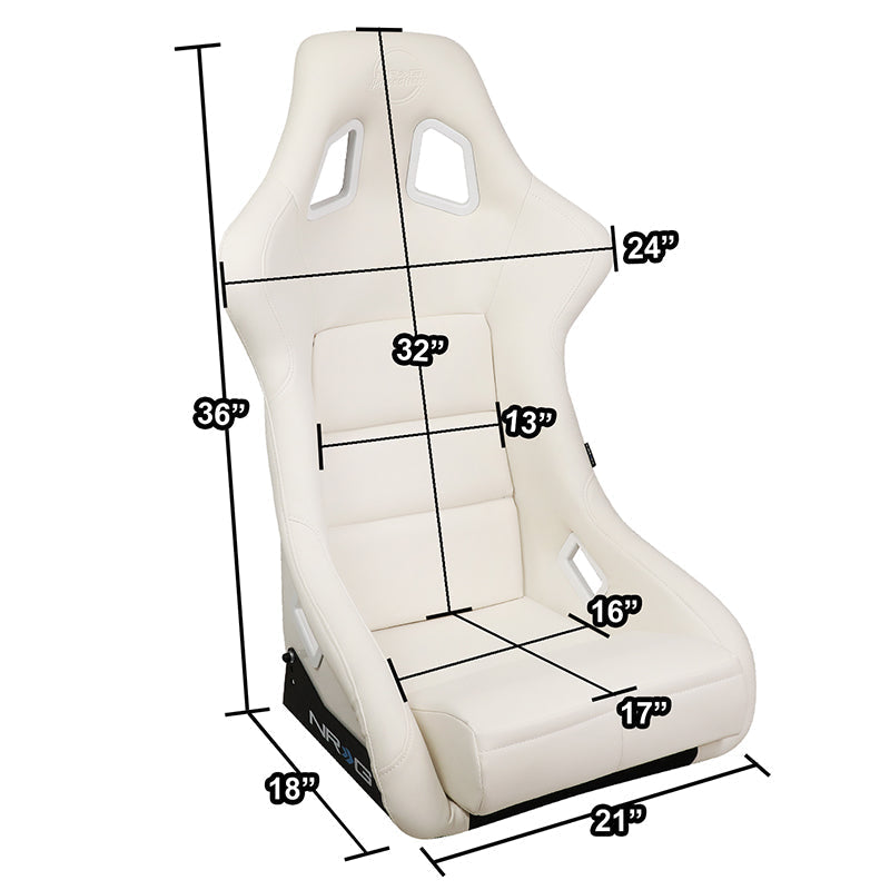 Large Size Fiberglass Fixed Back Bucket Racing Seat - FRP-302WT-V