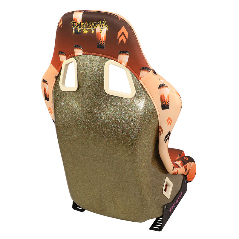 Vegan Satin Fixed Back Racing Bucket Seat - FRP-303-BOBA