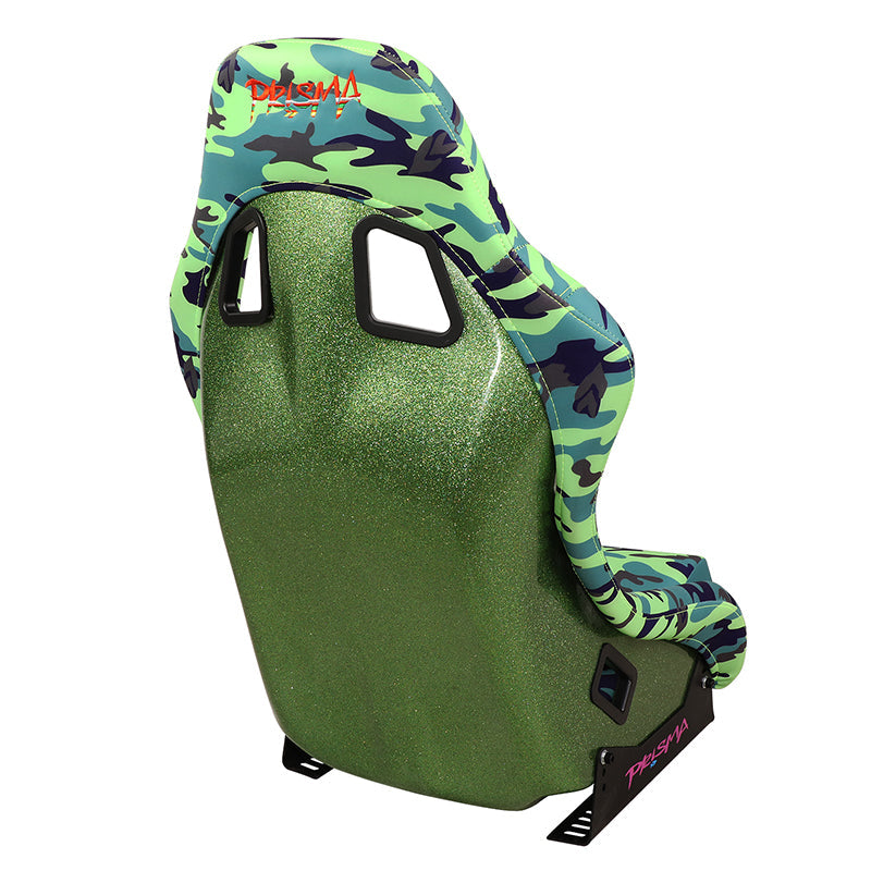 Vegan Satin Fixed Back Racing Bucket Seat - FRP-303-GIJ