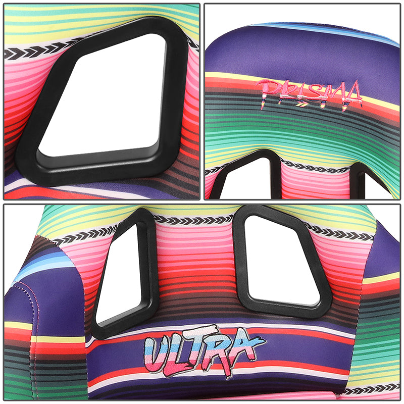 Vegan Micro Fiber Fixed Back Racing Bucket Seat - FRP-303-MEXICALI