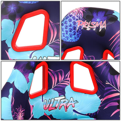 Vegan Satin Fixed Back Racing Bucket Seat - FRP-303-PINA