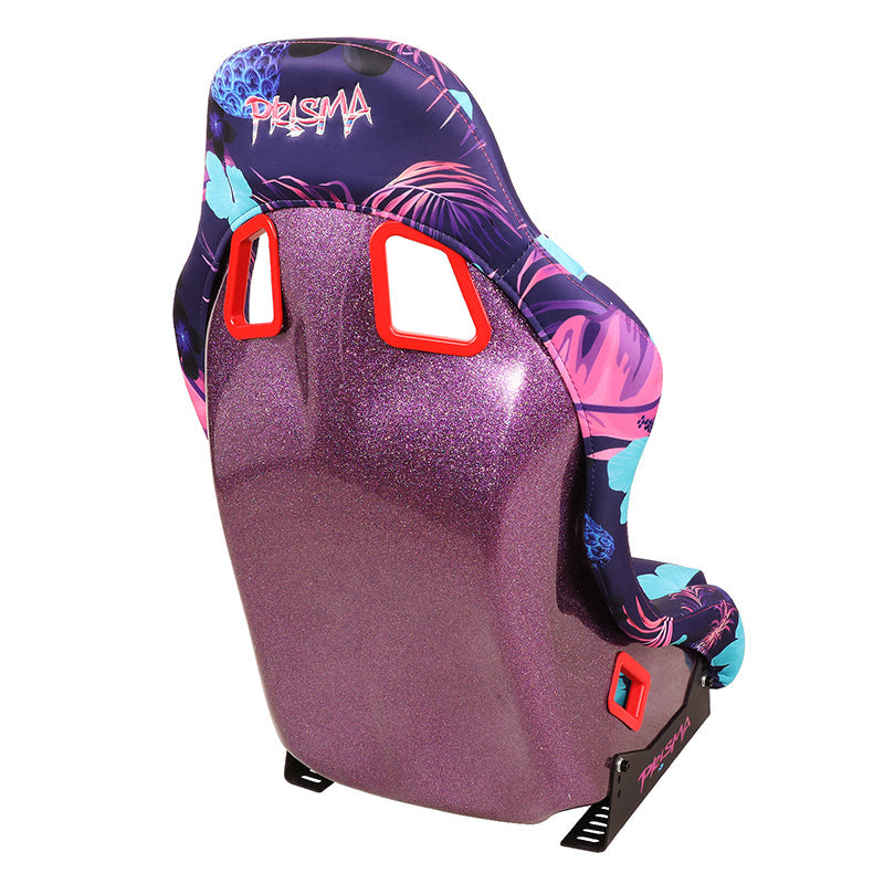 Vegan Satin Fixed Back Racing Bucket Seat - FRP-303-PINA