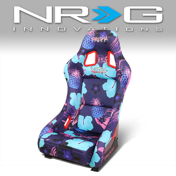 Vegan Satin Fixed Back Racing Bucket Seat - FRP-303-PINA