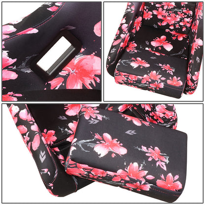 Vegan Satin Fixed Back Racing Bucket Seat - FRP-303-SAKURA