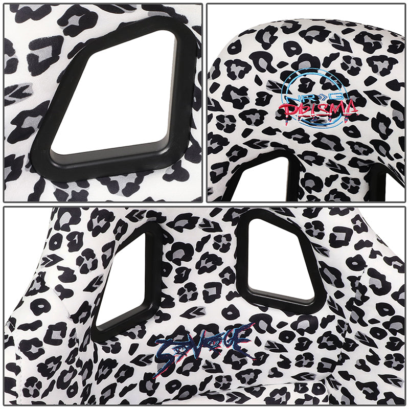 Vegan Micro Fiber Fix Back Racing Bucket Seat - FRP-303-WT-SAVAGE