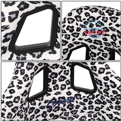 Vegan Micro Fiber Fix Back Racing Bucket Seat - FRP-303-WT-SAVAGE